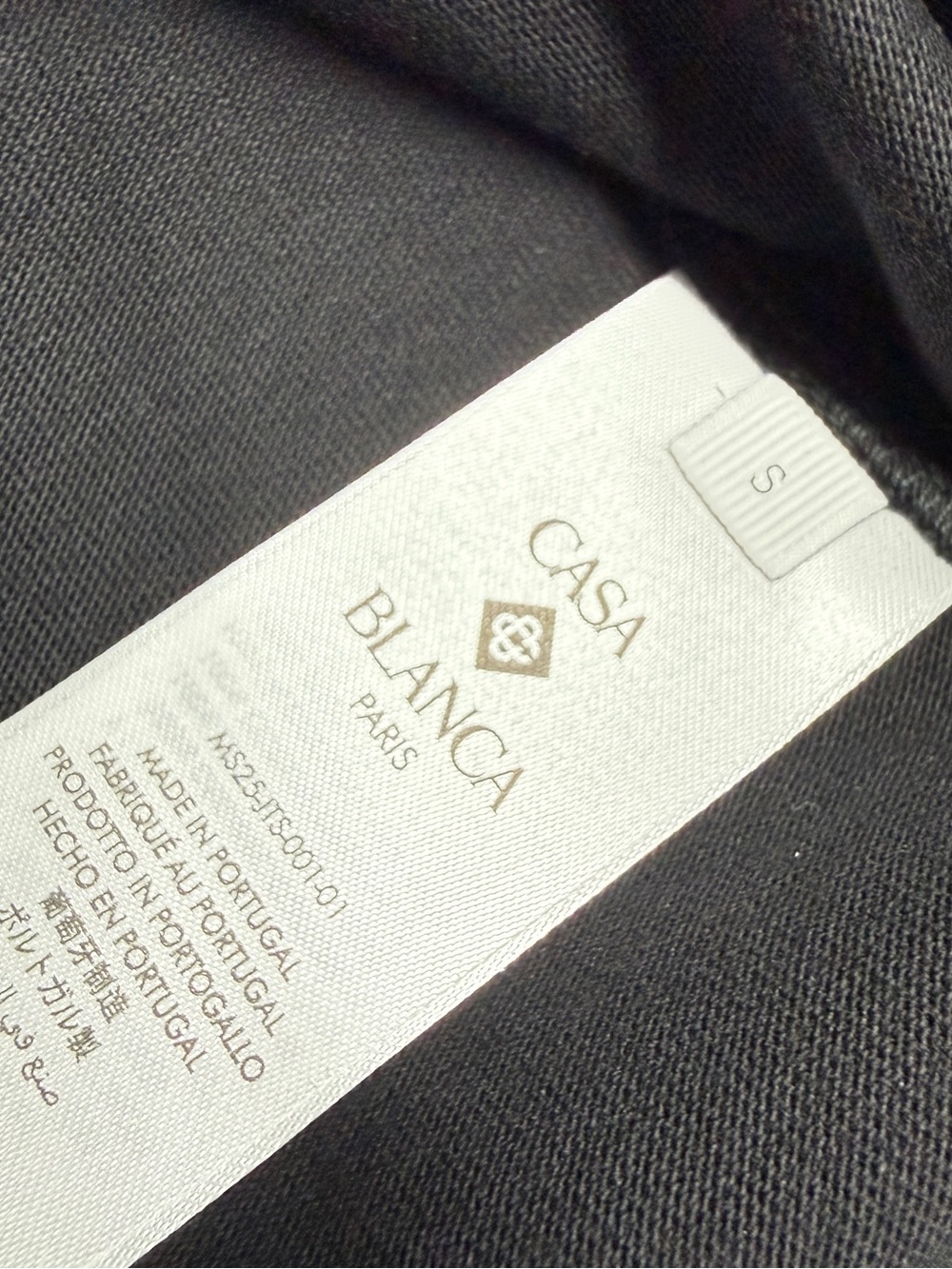 Casablanca LA Night Black Graphic Short Sleeve Tee - Picture 3 of 3